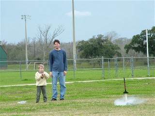 Matt lauches a rocket!