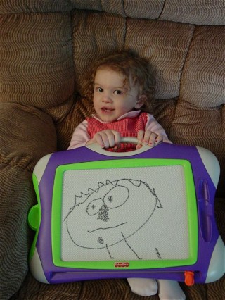 Ella likes to draw