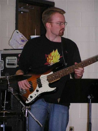 Sammie with His Bass Guitar